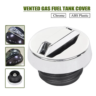 Vented Fuel Gas Tank Cap Cover For Harley Road King Heritage Softail Sportster Foto 1 de 4
