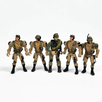 Lote De Colección De 5 Figuras De Acción Militar Lanard GI Joe 2001 Y 2003 Juguete Foto 1 de 4