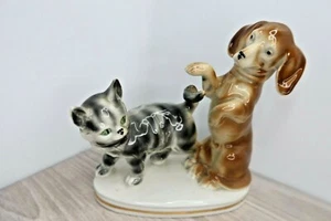 Vintage Erphila Hund & Katze Figur Made In Germany - Bild 1 von 12