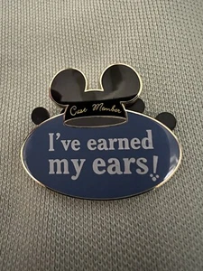 Disney Cast Member Pin Exclusive Disneyland 2023 I've Earned My Ears Pin Nice - Picture 1 of 2