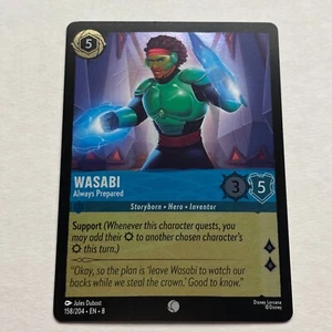 Wasabi 158/204 Disney Lorcana Reign of Jafar Common Cold Foil Card NM - Picture 1 of 2