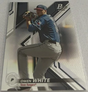 2019 Bowman Platinum Baseball Top Prospects Owen White Texas Rangers #TOP-43 - Picture 1 of 2