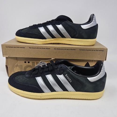 Scarpe classiche Adidas Samba OG da donna nero argento opaco IE8128 taglia 8 5