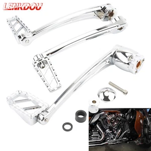 Chrome Brake Arm Kit Shift Lever Shifter Peg For Harley Softail FLS Street Glide - Bild 1 von 15