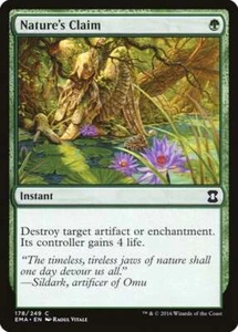 Magic The Gathering MTG NATURE'S CLAIM Eternal Masters NM Near Mint - Picture 1 of 1