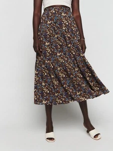 Reformation Adriana Skirt size 2 NWT Tiered Maxi Full Ditsy Floral - Picture 1 of 11