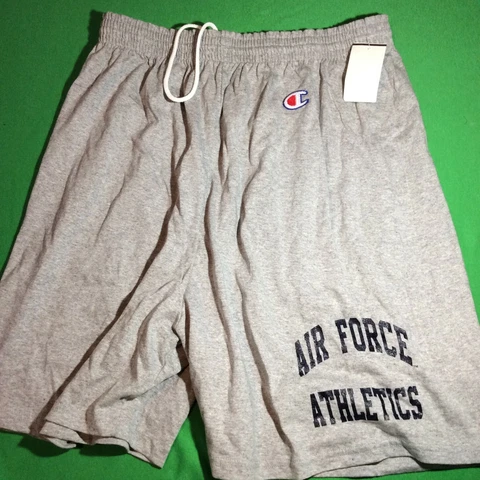 NWT CHAMPION NCAA AIR FORCE ATHLETICS COTTON SHORTS - GRAY - LARGE (36-38) Cover