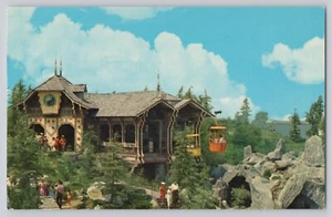 Postcard DISNEYLAND, CA  ~ Swiss Chalet SKYRIDE Tomorrowland to Fantasyland D-6  - Picture 1 of 3