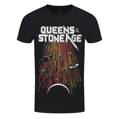 Queens Of The Stone Age T-Shirt Meteor Shower Official Dark Grey New - Image 1 of 4
