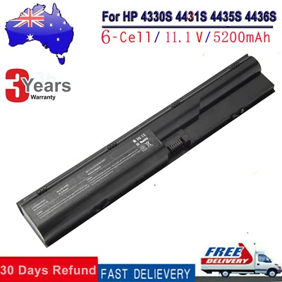 Battery For HP ProBook 4530s 4535s 4540s 4436s 4430s 4330s 4435s 633805-001 AU  - image 1 of 4