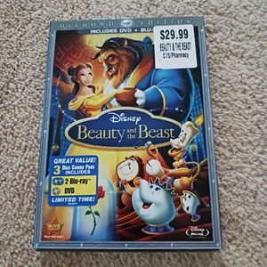 Beauty and the Beast (Blu-ray/DVD, 2010, 3-Disc Set, Diamond Edition) New - Picture 1 of 4