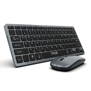 Wireless Drahtlos Tastatur und Maus-Set wiederaufladbarer Akku - Bild 1 von 6
