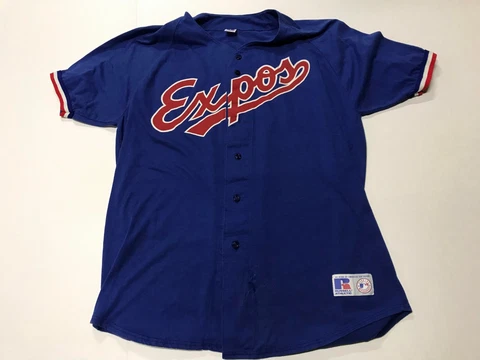 Vintage 80s Russell Athletic MLB Montreal Expos Jersey Men's Size 2XL Cover