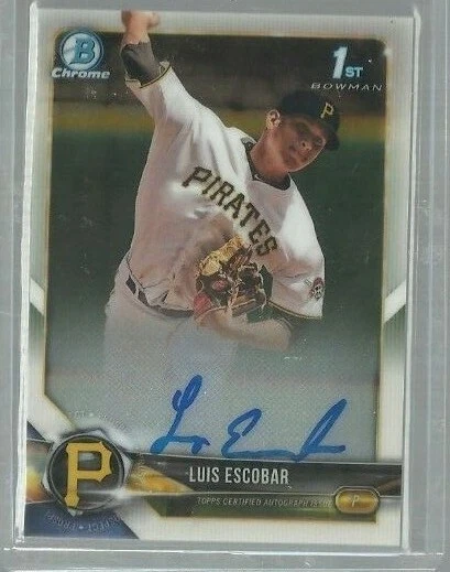  2018 Bowman Chrome Prospect Autographs #CPALE Luis Escobar (ref46745) - Image 1 of 1