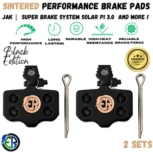 JAK SUPER PASTILLAS DE FRENO Sinterizadas para Scooter Eléctrico Solar P1 3.0 y Más 2 CONJUNTOS UK - Imagen 1 de 17