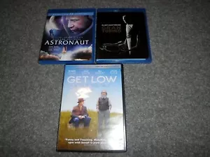 3 Blu-ray/DVD "Old Guys" Lot - Astronaut Gran Torino Get Low Eastwood DuVall - Picture 1 of 3