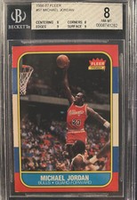 1986 Fleer Michael Jordan RC BGS 8 NM-MT