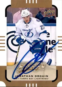 Jonathan Drouin Signed 2015/16 UD MVP Card #61 Tampa Bay Lightning - Picture 1 of 2