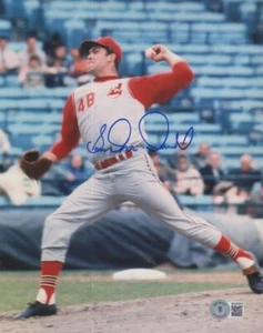 FOTO FIRMADA SAM MCDOWELL INDIOS DE LA CORTE 8X10 BECKETT BA25506 - Imagen 1 de 2