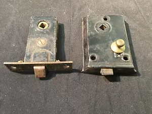 Serrature per porte antiche/vintage da fabbro, set di 2 - Foto 1 di 6