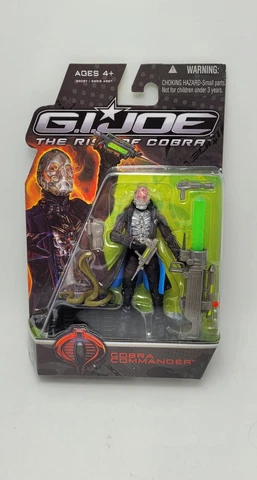 G.I Joe COBRA COMMANDER The Rise Of Cobra MOC Sealed Movie Figure Cover