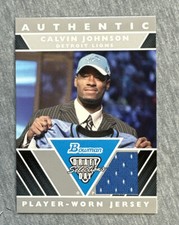 2007 Bowman Draft Day Selections #DJ-CJ Calvin Johnson RC Jsy !!!