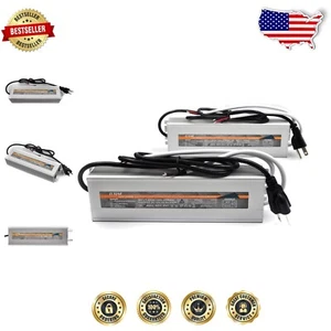 Reliable 2-Pack 12V 200W Power Supply with IP67 Waterproof Rating for Outdoor - Picture 1 of 8