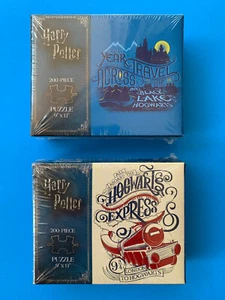 USAopoly Harry Potter Black Lake & Hogwarts Express 200 Pc Puzzles Lot Of 2 New - Picture 1 of 4