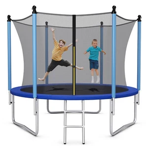 10FT Jumping Exercise Recreational Bounce Trampoline for Kids W/Safety Enclosure - Picture 1 of 9
