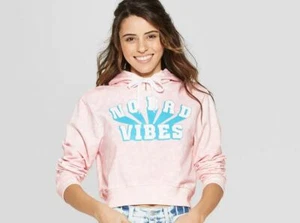Sudadera con capucha gráfica para mujer sin malas vibraciones - FREEZE (juniors) - rosa - XXL - B123 - Imagen 1 de 2