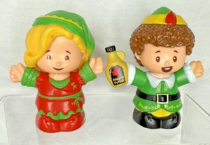 FIGURAS DE 2 PIEZAS FISHER PRICE LITTLE PEOPLE COLLECTOR BUDDY THE ELF JOVIE (Y) - Imagen 1 de 5