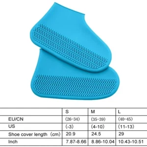 Reusable Anti-slip Rain Shoe Covers Overshoes Waterproof Cover Protector - Picture 1 of 17