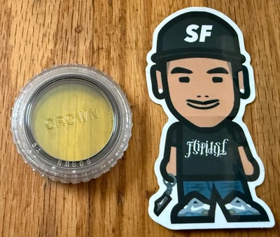 VTG CROWN FILTER YELLOW Y2 PUSH ON LENS W/ CASE CAMERA MADE JAPAN ORIGINAL RARE - Image 1 of 2