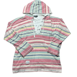 Lauren Ralph Lauren Women's Medium Hoodie Pullover Stripes Multicolor Cotton - Picture 1 of 9