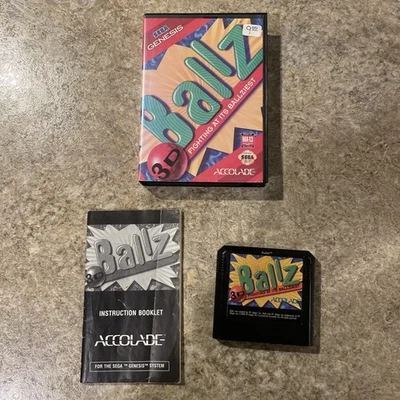 Ballz Video Game (Sega Genesis, 1994) CIB W Manual Complete Retro - Image 1 of 4