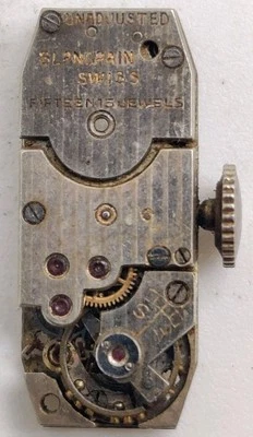 Vintage Blancpain High Grade 15 jewel Baguette watch movement For Repair  - Image 1 of 4