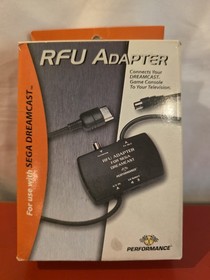 RFU Adapter for use with SEGA Dreamcast (Performance) Console to Television