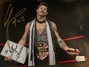 Chris Jericho Y2J Signed 8x10 Photo WWE AEW BAS - Picture 1 of 3