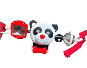 Vintage Play To Learn Kids 2 Baby Car Seat Toy Bar High Contrast Red Black Bear - Picture 1 of 6