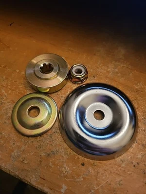 Kit de fijación de tuerca de hoja de engranajes de metal de repuesto desbrozadora desbrozadora Foto 1 de 2