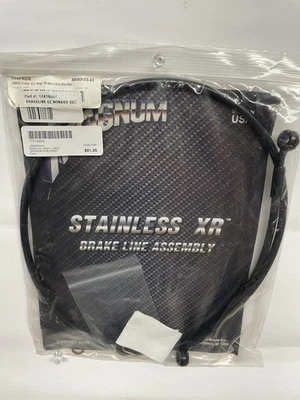 Kit de línea de freno de acero inoxidable Magnum Shielding XR - negro - Indian Scout ver montaje Foto 1 de 3