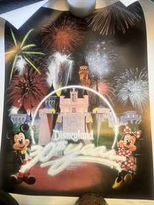 DISNEYLAND 30 YEARS OF MAGIC SIGNED AND NUMBER CHARLES BOYER LE LITHOGRAPH! COA - Picture 1 of 10