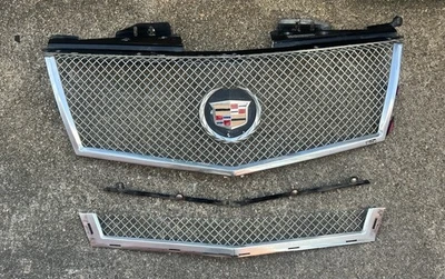 Juego de rejilla inferior superior del radiador delantero cromado Cadillac CTS Mesh E&G 2008-2012 Foto 1 de 3