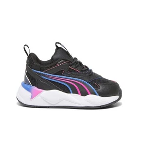 PUMA RsX Efekt Cosmic Girl Graphic Gradient Slip On Toddler Girls Black, Blue S - Picture 1 of 6