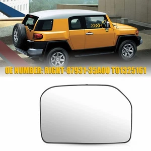 Espejo de vidrio transparente derecho para Toyota FJ Cruiser 2007 2008-2014 con placa de respaldo - Imagen 1 de 20