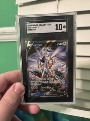 Pokémon TCG Arceus V 166/172 Alternate Art V SWSH Brilliant Stars [SGC 10] - Image 1 of 4