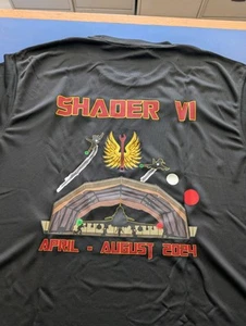 1(F) Sqn Op SHADER 6 Misprint T-Shirt Large RAF Typhoon Engineer Memorabilia - Picture 1 of 2