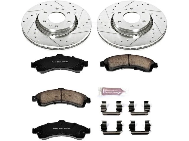 Kit de pastillas de freno delanteras y rotor para Chevy Trailblazer EXT 2003 2002-2005 PB967FX Foto 1 de 1