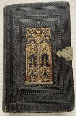 1849 HOLY BIBLE antique LONDON fine LEATHER BINDING old, Very Rare - Image 1 of 4