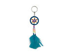 Dream Catcher Natural Feather Beaded Dangle Keychain Handmade Gifts Boho Tribal